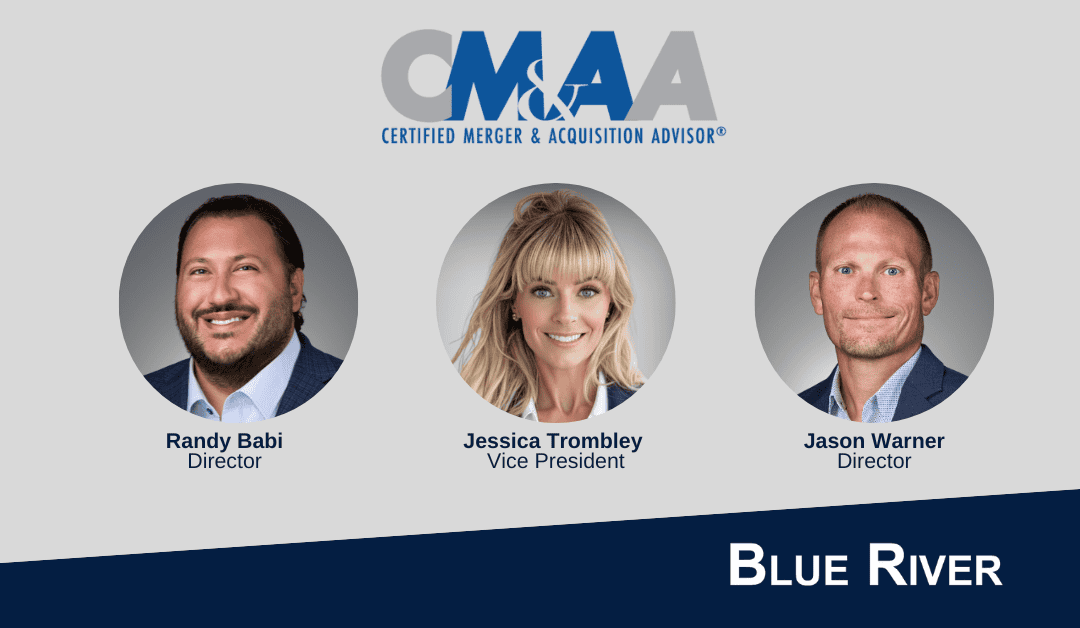 AM&AA Recognizes Randy Babi, Jessica Trombley, and Jason Warner with the CM&AA Designation