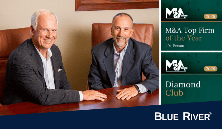 Blue River Named Top Firm of the Year by M&A Source for Fifth Consecutive Year